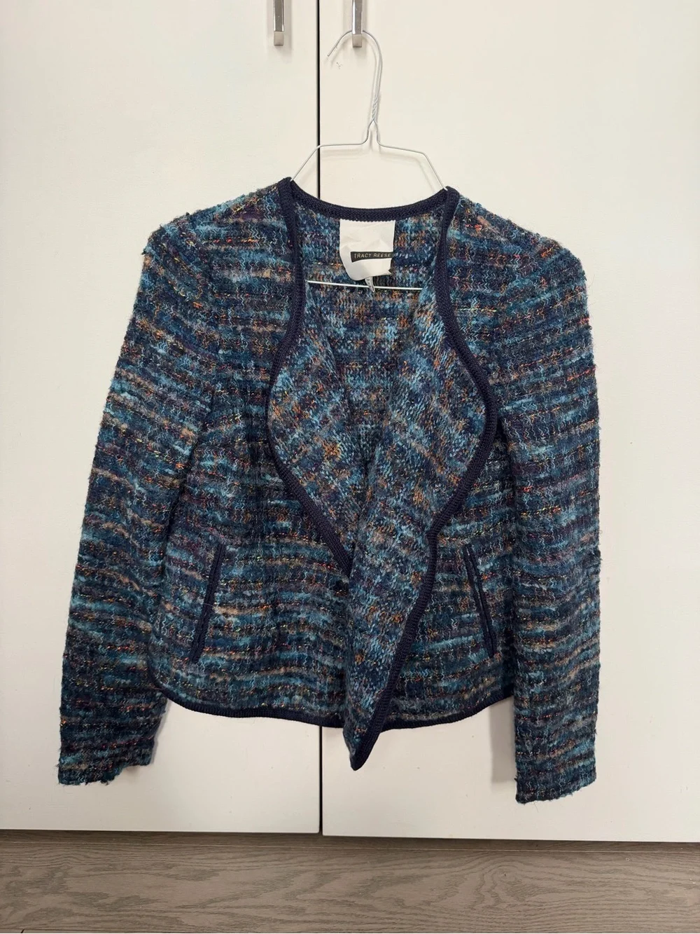 Tracy Reese Tweed Open-Front Women's Jacket, S
